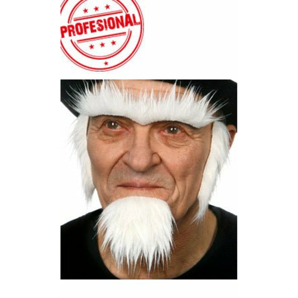 Set Pelos Blanco Profesional 058-MC | Don Disfraz