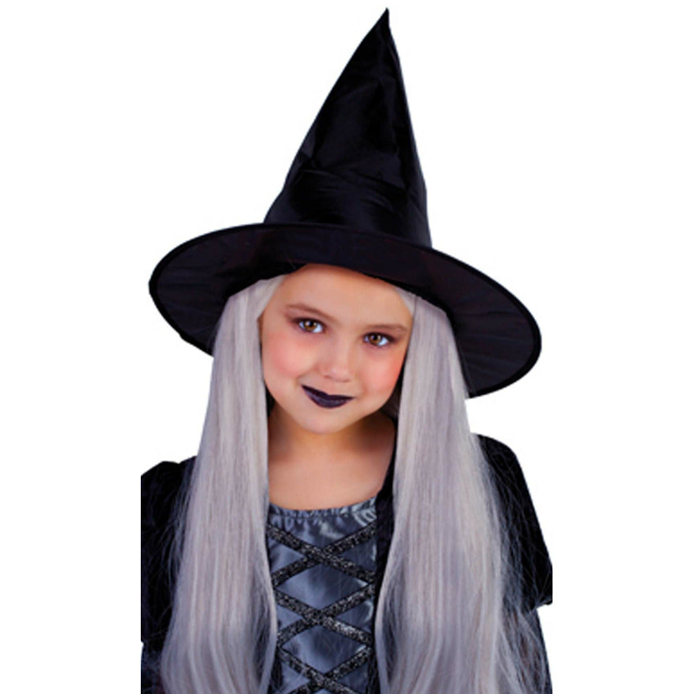 Sombrero de Bruja con Pelo infantil | Don Disfraz