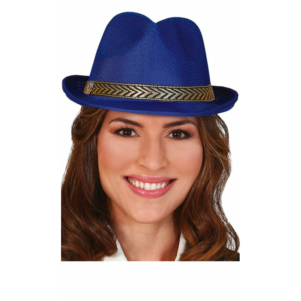 Sombrero de Gangster Azul | Don Disfraz