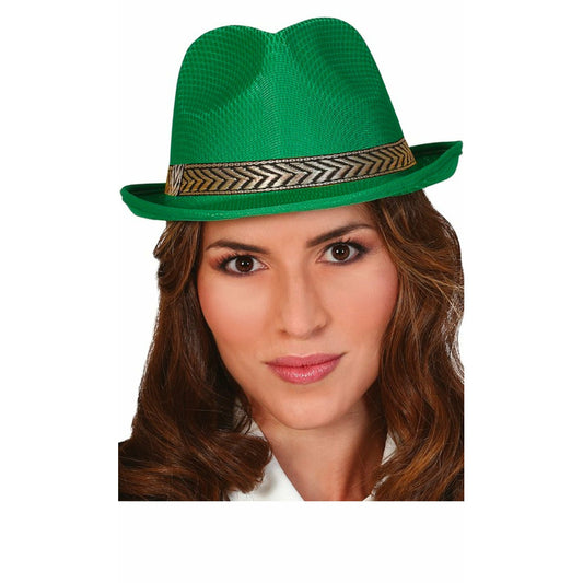Sombrero de Gangster Verde | Don Disfraz