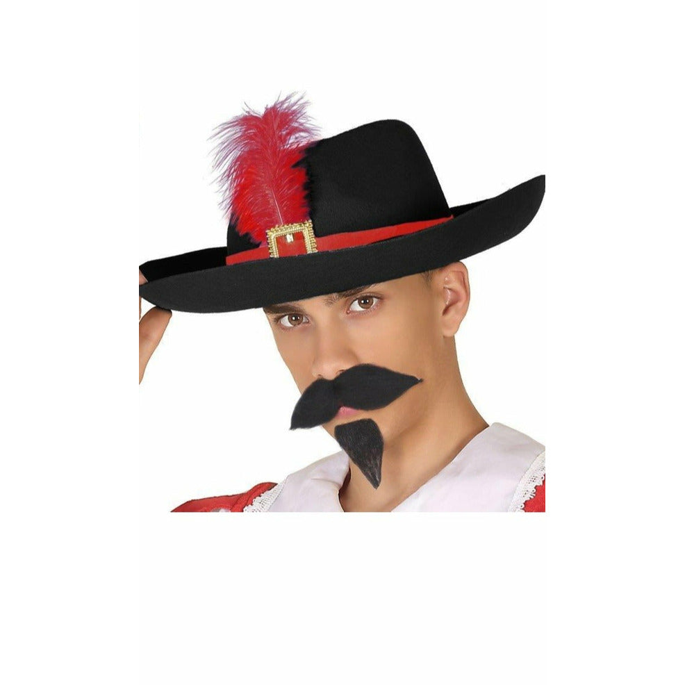 Sombrero de Mosquetero Pluma | Don Disfraz