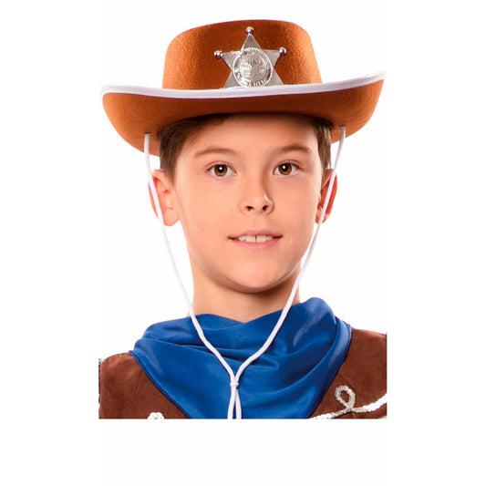 Sombrero de Vaquero Marrón infantil | Don Disfraz
