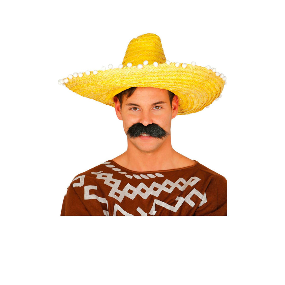 Sombrero Mexicano de Paja Amarillo | Don Disfraz