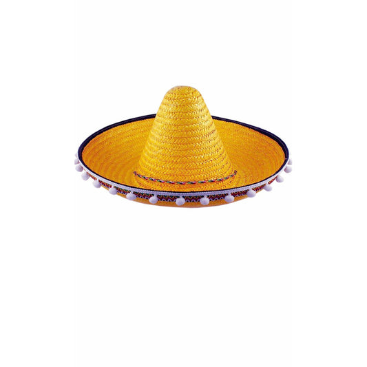 Sombrero Mexicano Mediano Amarillo | Don Disfraz