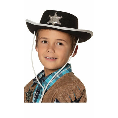 Sombrero Sheriff Negro infantil | Don Disfraz