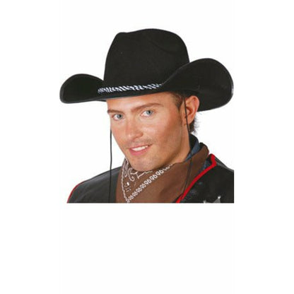 Sombrero Vaquero Negro Fieltro | Don Disfraz