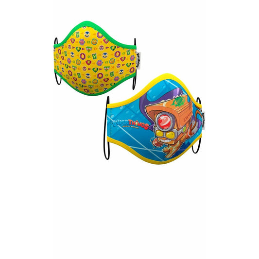 Pack 2 Mascarillas de tela Superzings™ IV infantil | Don Disfraz