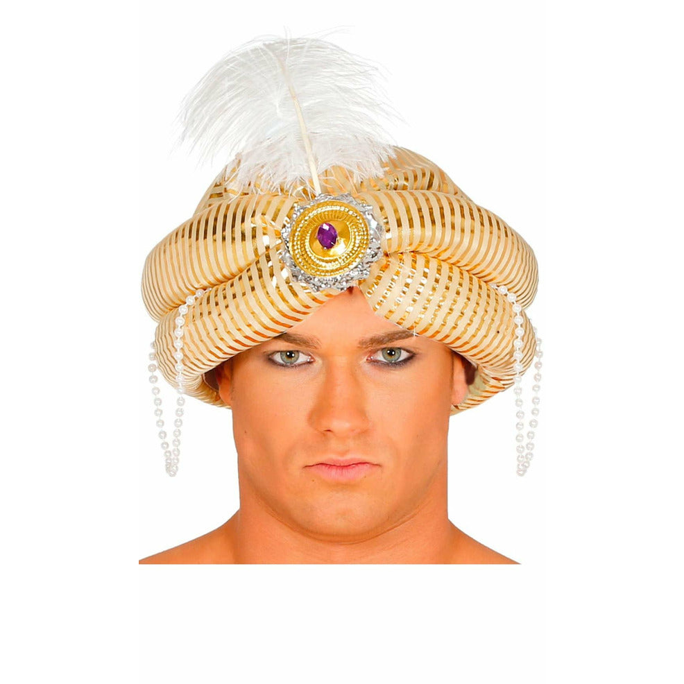 Turbante Árabe Perlas Colores | Don Disfraz