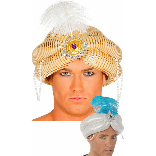 Turbante Árabe Perlas Colores | Don Disfraz