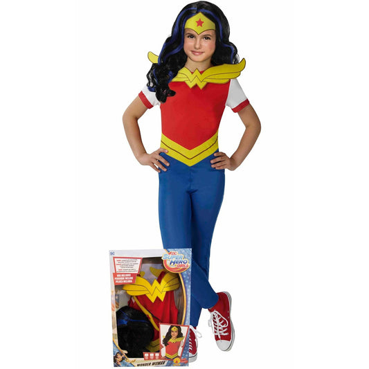 Disfraz de Wonder Woman™ con Peluca para niña | Don Disfraz